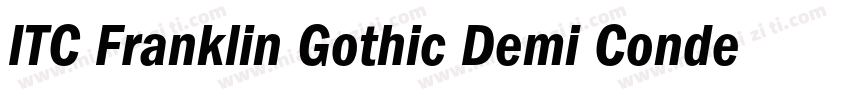 ITC Franklin Gothic Demi Condensed字体转换